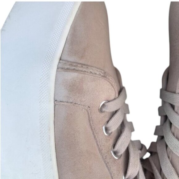 AQUA Women's Piper Suede Platform Sneakers Taupe Size 8.5 - Picture 12 of 14